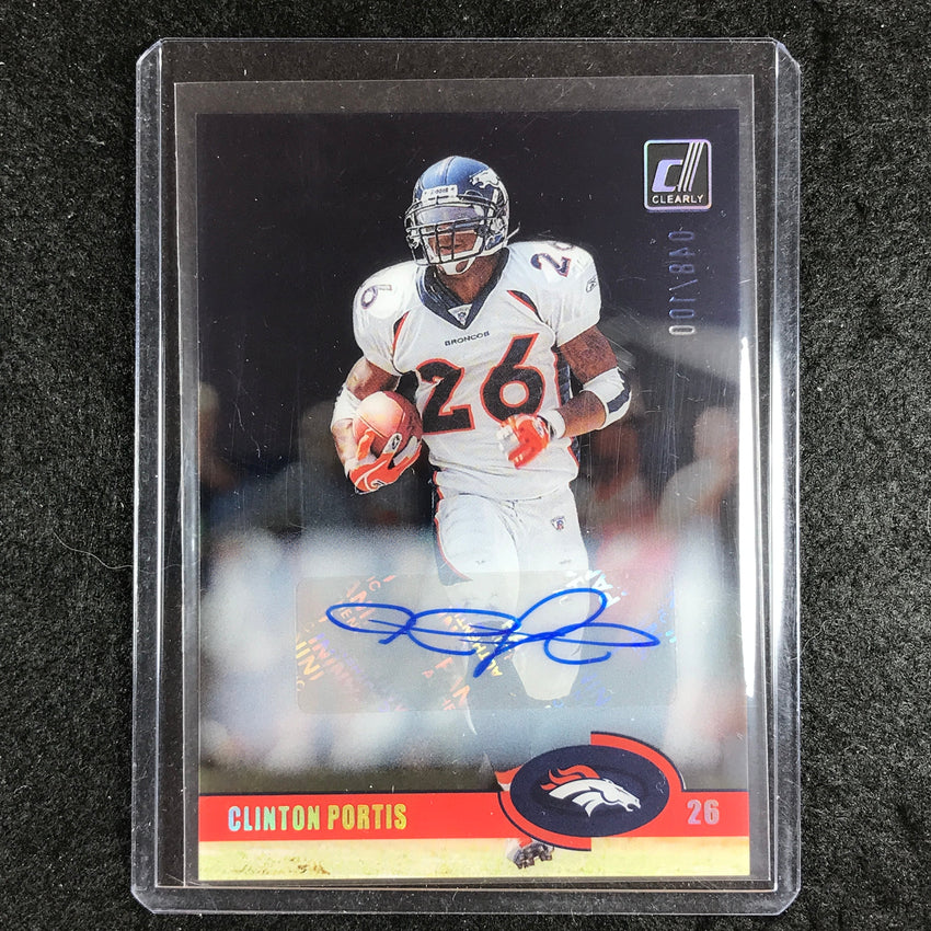 2023 Clearly Donruss Football CLINTON PORTIS Retro 2003 Auto 48/100