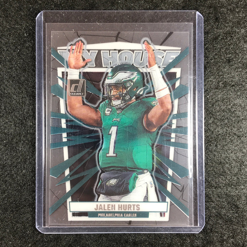 2023 Clearly Donruss Football JALEN HURTS My House Base #2