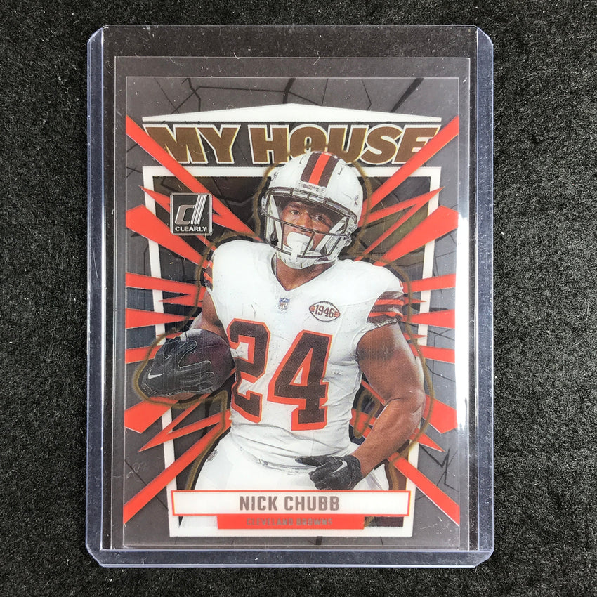 2023 Clearly Donruss Football NICK CHUBB My House Base #7