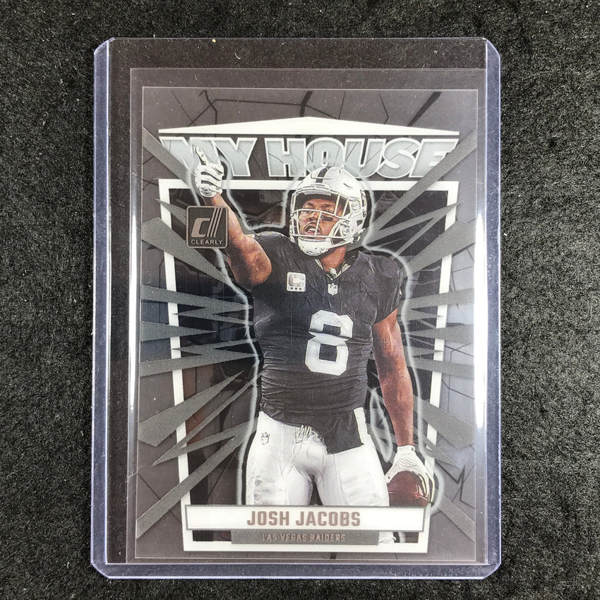 2023 Clearly Donruss Football JOSH JACOBS My House Base #8
