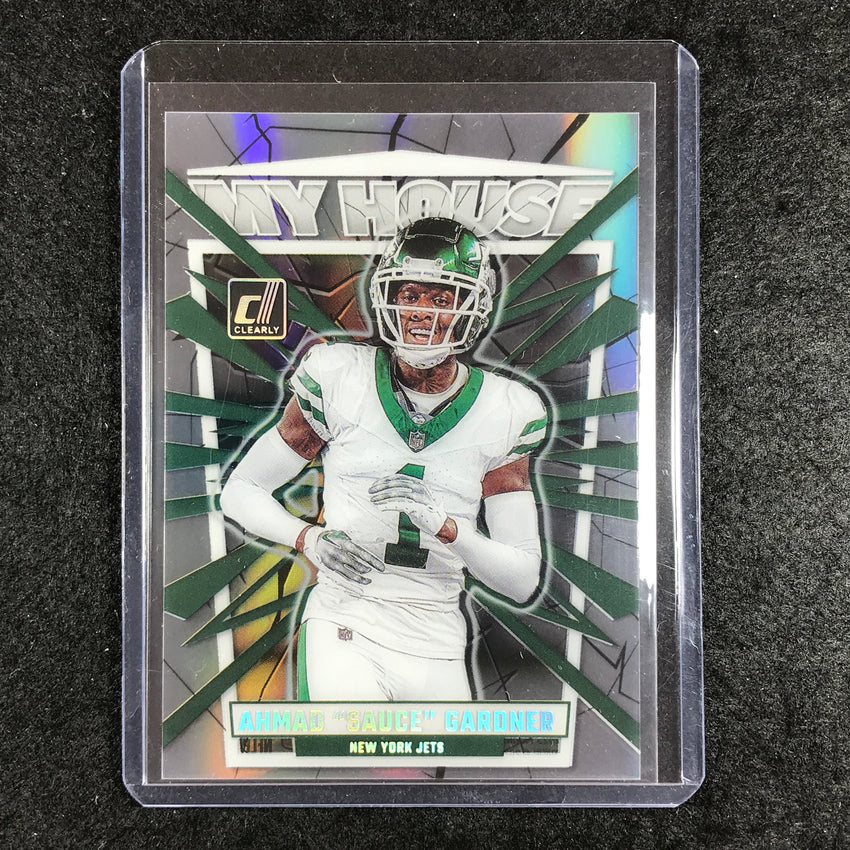 2023 Clearly Donruss Football AHMAD SAUCE GARDNER My House Silver Holo 24/25
