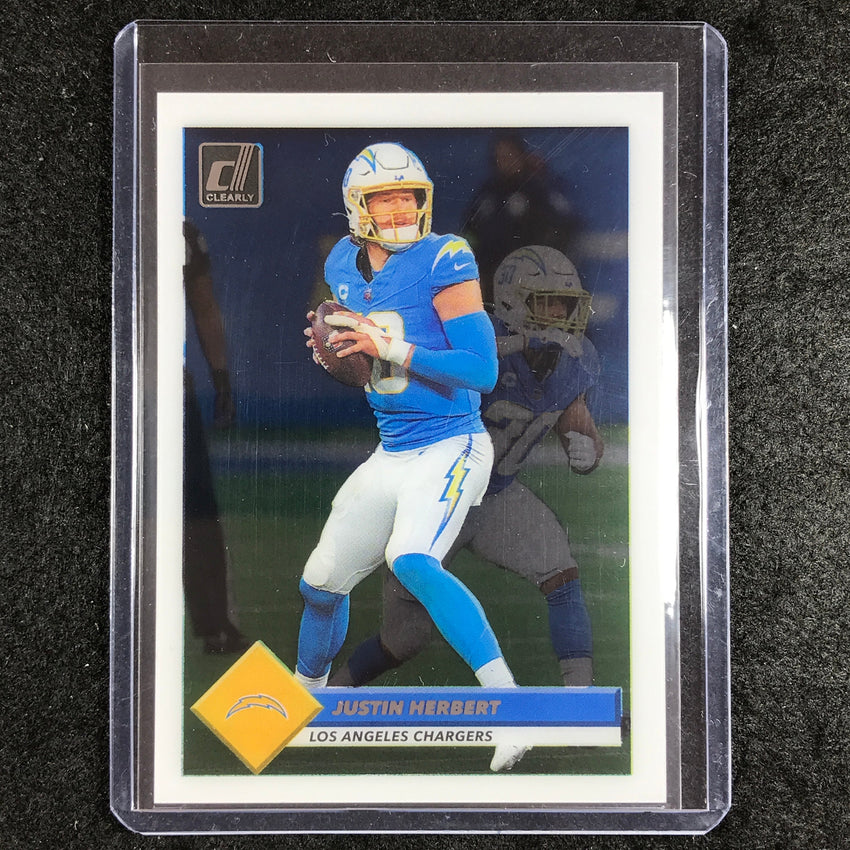 2023 Clearly Donruss Football JUSTIN HERBERT Retro 1993 Base #6