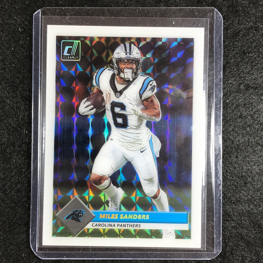 2023 Clearly Donruss Football MILES SANDERS Retro 1993 Mosaic Holo #12