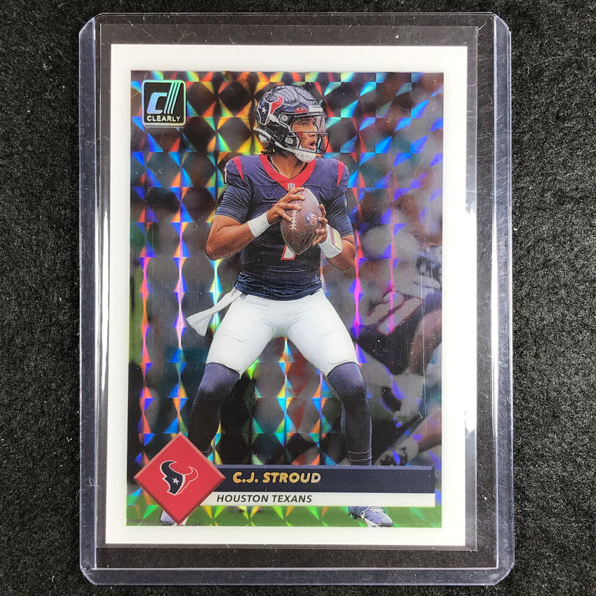 2023 Clearly Donruss Football C.J. STROUD Retro 1993 Rookie Mosaic Holo #18