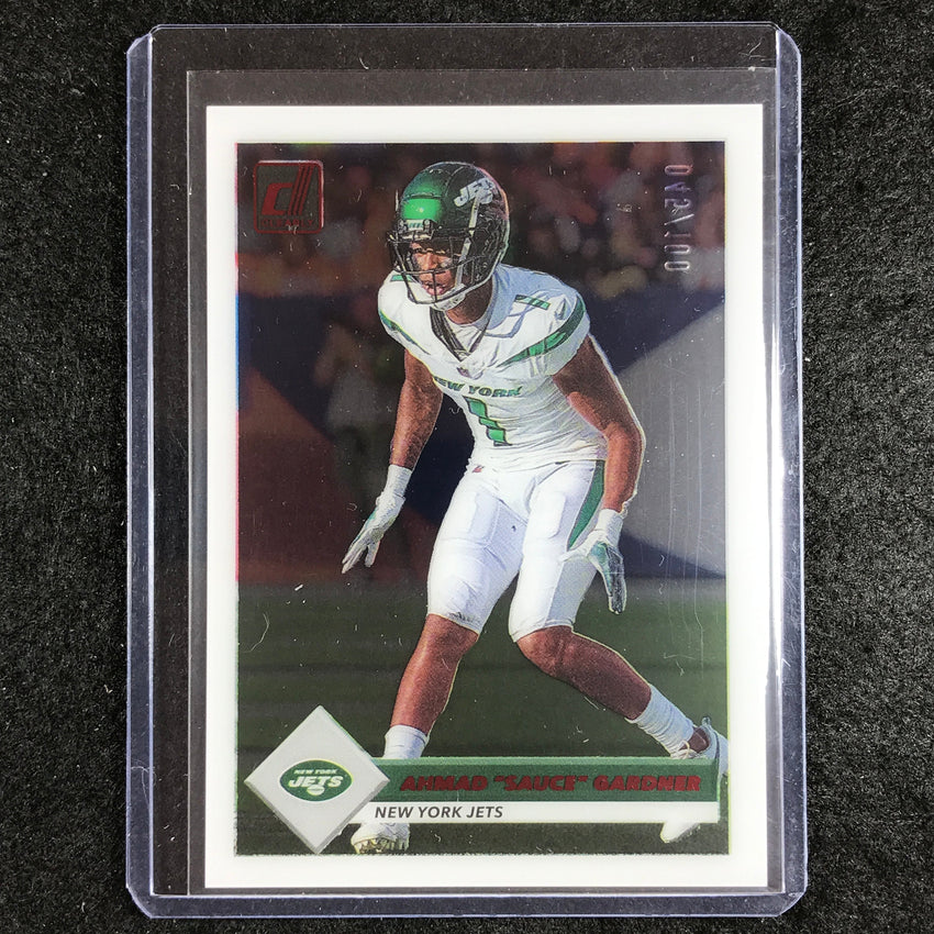 2023 Clearly Donruss Football AHMAD SAUCE GARDNER Retro 1993 Red 45/100