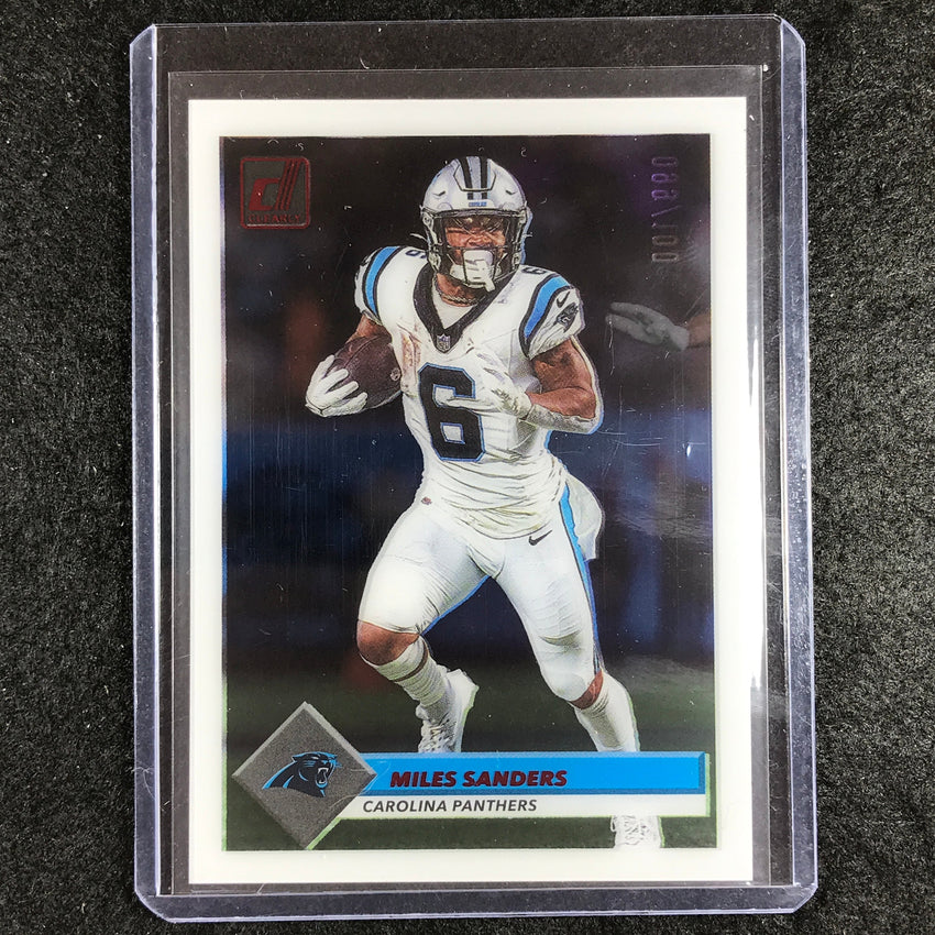 2023 Clearly Donruss Football MILES SANDERS Retro 1993 Red 99/100