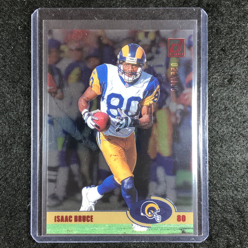 2023 Clearly Donruss Football ISAAC BRUCE Retro 2003 Red 55/100