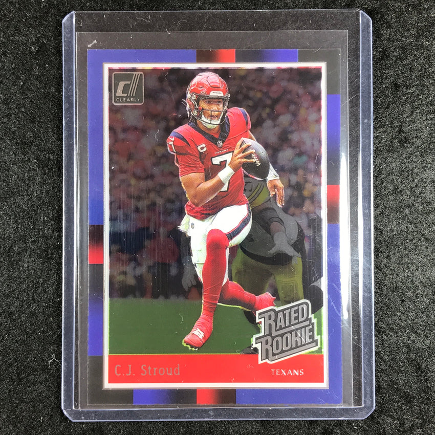 2023 Clearly Donruss Football C.J. STROUD Clearly Retro Rated Rookie 1988 #2