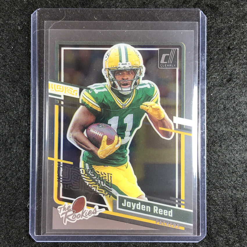 2023 Clearly Donruss Football JAYDEN REED The Rookies Base #10