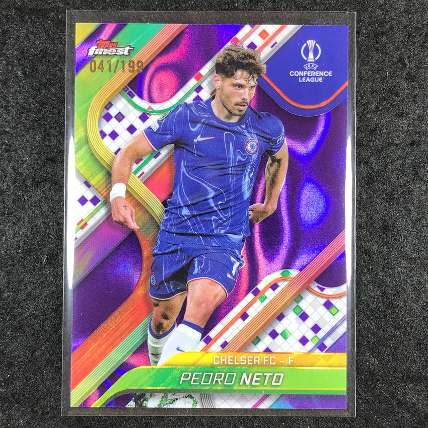 2024-25 Topps Finest UEFA Club Comp PEDRO NETO Purple Lava /199 #39