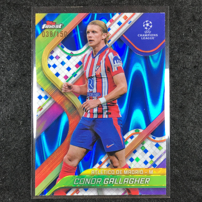2024-25 Topps Finest UEFA Club Comp CONOR GALLAGHER Blue RayWave /150 #36