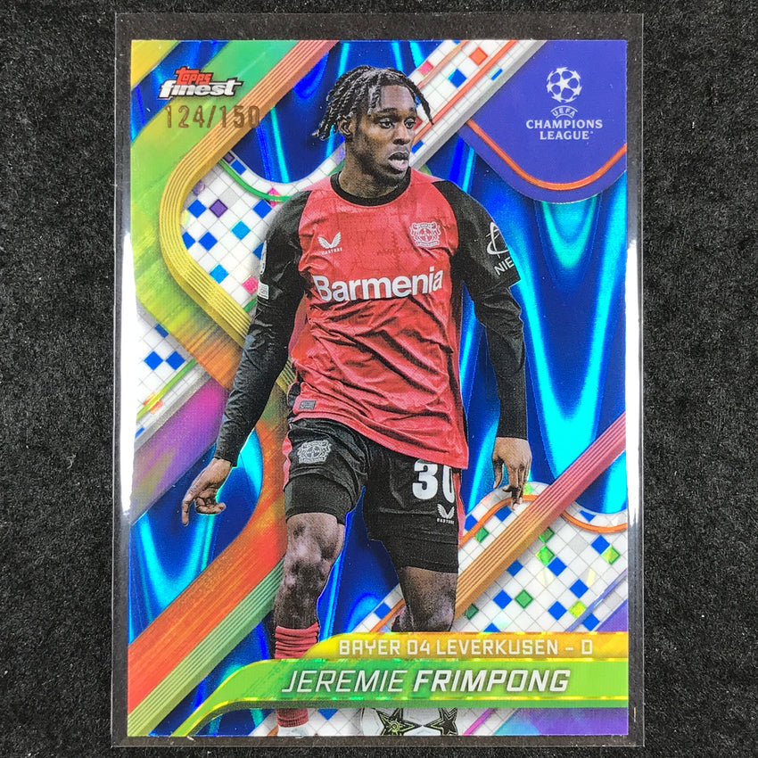 2024-25 Topps Finest UEFA Club Comp JEREMIE FRIMPONG Blue RayWave /150 #133
