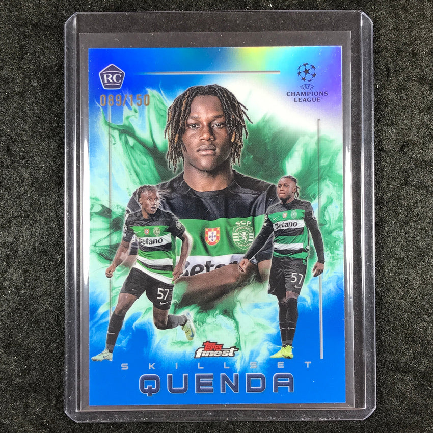 2024-25 Topps Finest UEFA Club Comp GEOVANY QUENDA Skillset Rookie Blue /150 #6