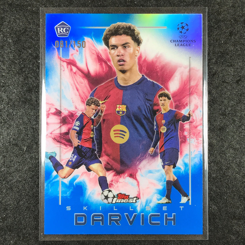 2024-25 Topps Finest UEFA Club Comp NOAH DARVICH Skillset Rookie Blue /150 #10