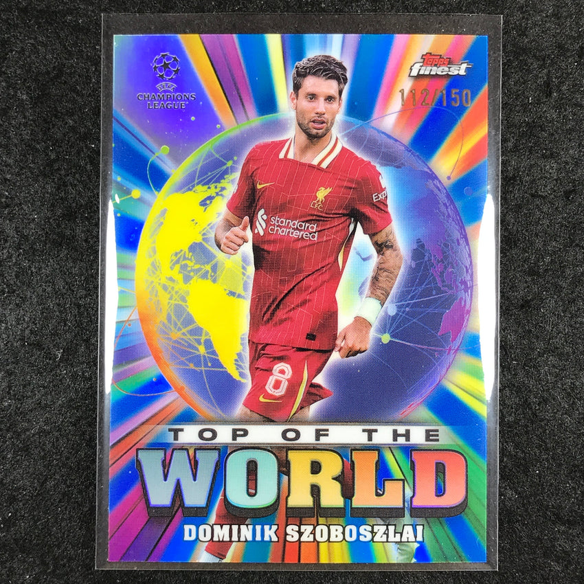 2024-25 Finest UEFA Club Comp DOMINIK SZOBOSZLAI Top of the World Blue /150 #27