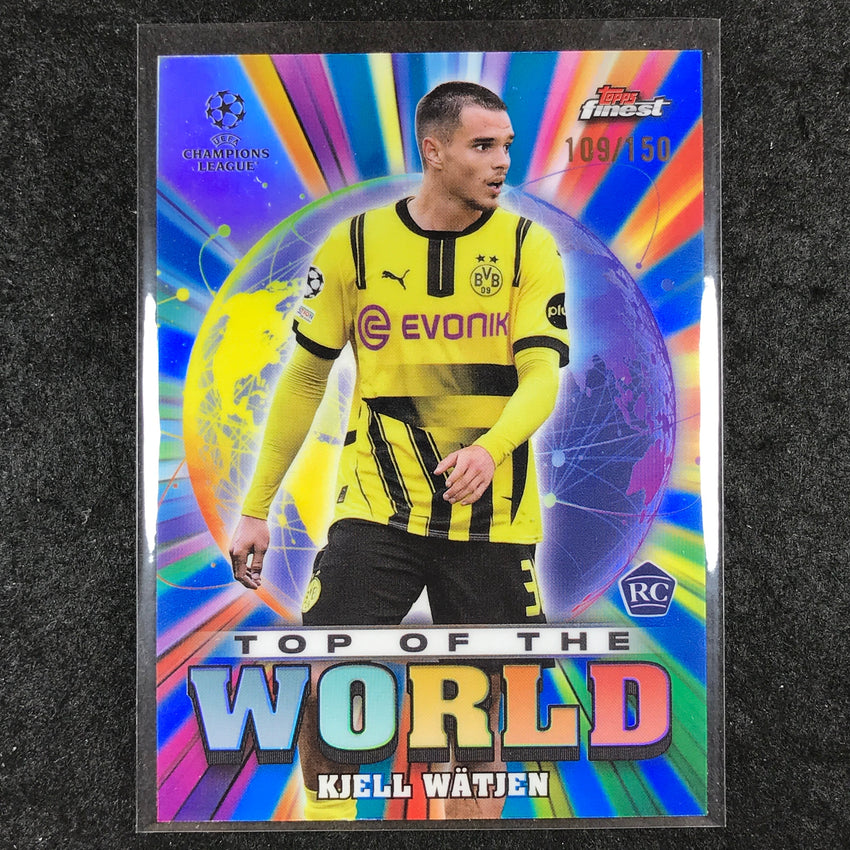2024-25 Finest UEFA Club Comp KJELL WATJEN Top of the World Rookie Blue /150 #35