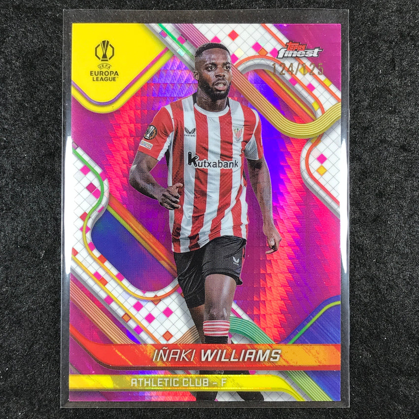 2024-25 Topps Finest UEFA Club Comp INAKI WILLIAMS Pink Prism /125 #94