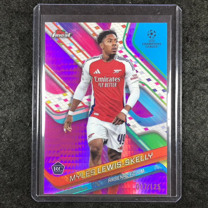 2024-25 Finest UEFA Club Comp MYLES LEWIS-SKELLY Rookie Pink Prism /125 #125