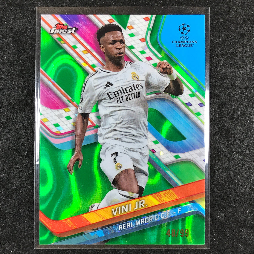2024-25 Topps Finest UEFA Club Comp VINI JR. Green Lava 48/99 #7