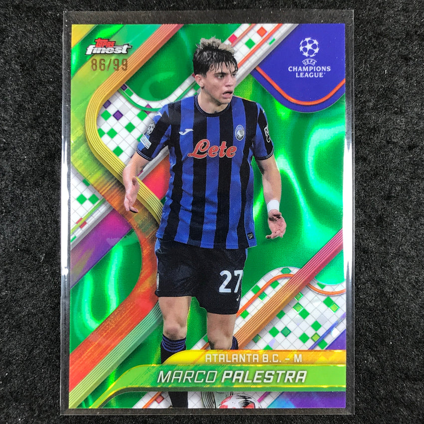 2024-25 Topps Finest UEFA Club Comp MARCO PALESTRA Green Lava 86/99 #21