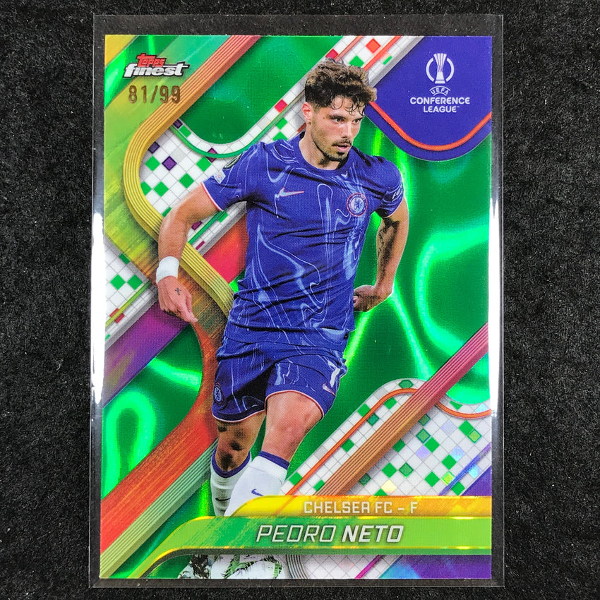 2024-25 Topps Finest UEFA Club Comp PEDRO NETO Green Lava 81/99 #39