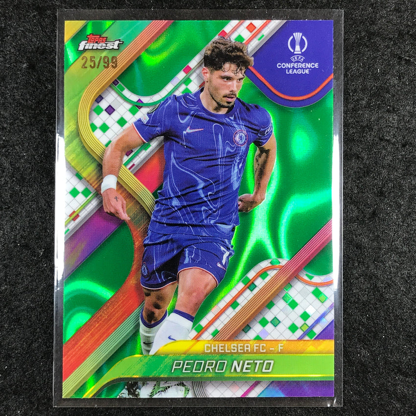 2024-25 Topps Finest UEFA Club Comp PEDRO NETO Green Lava 25/99 #39