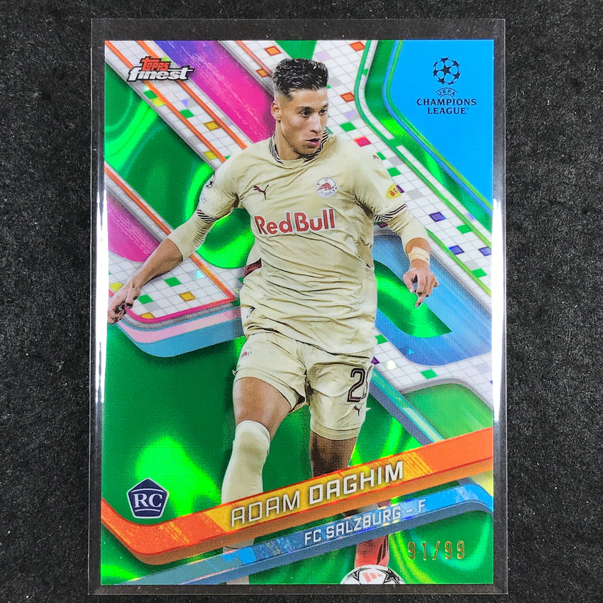 2024-25 Topps Finest UEFA Club Comp ADAM DAGHIM Rookie Green Lava 91/99 #74