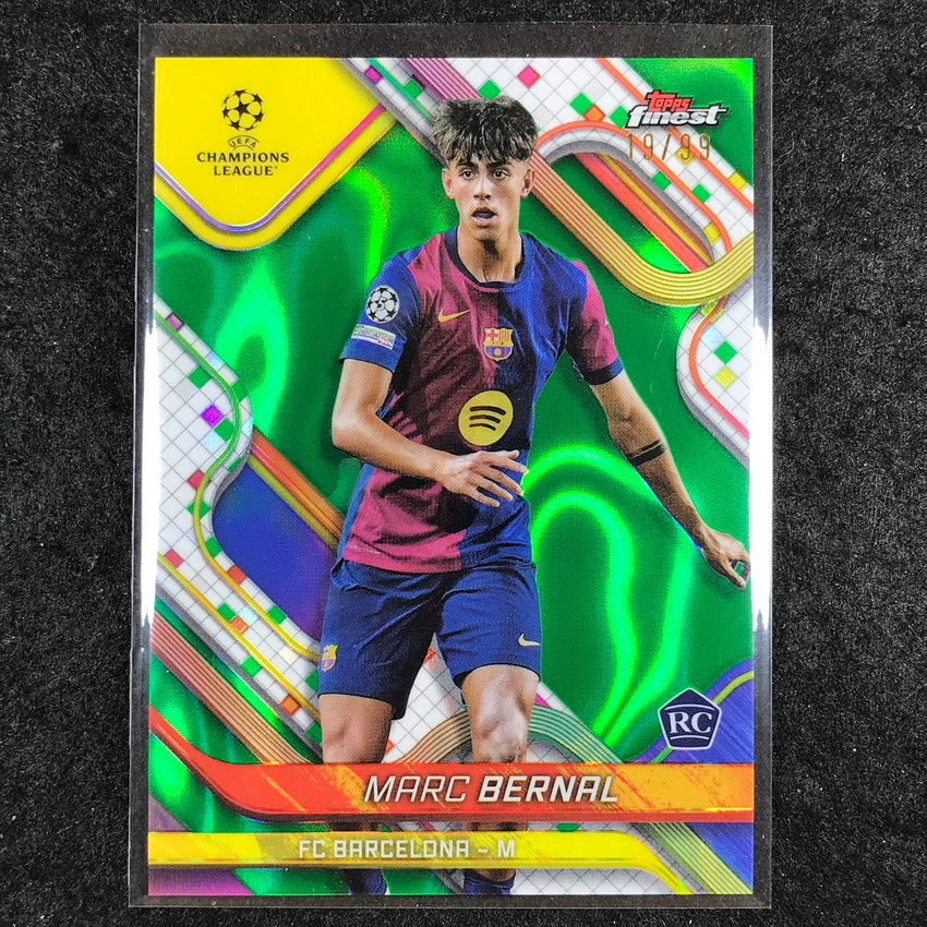 2024-25 Topps Finest UEFA Club Comp MARC BERNAL Rookie Green Lava 19/99 #93