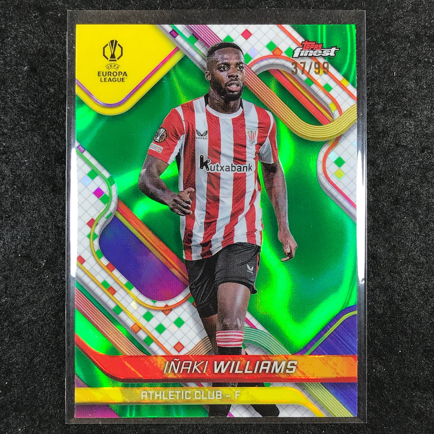 2024-25 Topps Finest UEFA Club Comp INAKI WILLIAMS Green Lava 37/99 #94