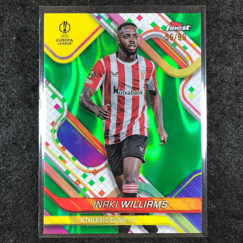 2024-25 Topps Finest UEFA Club Comp INAKI WILLIAMS Green Lava 56/99 #94