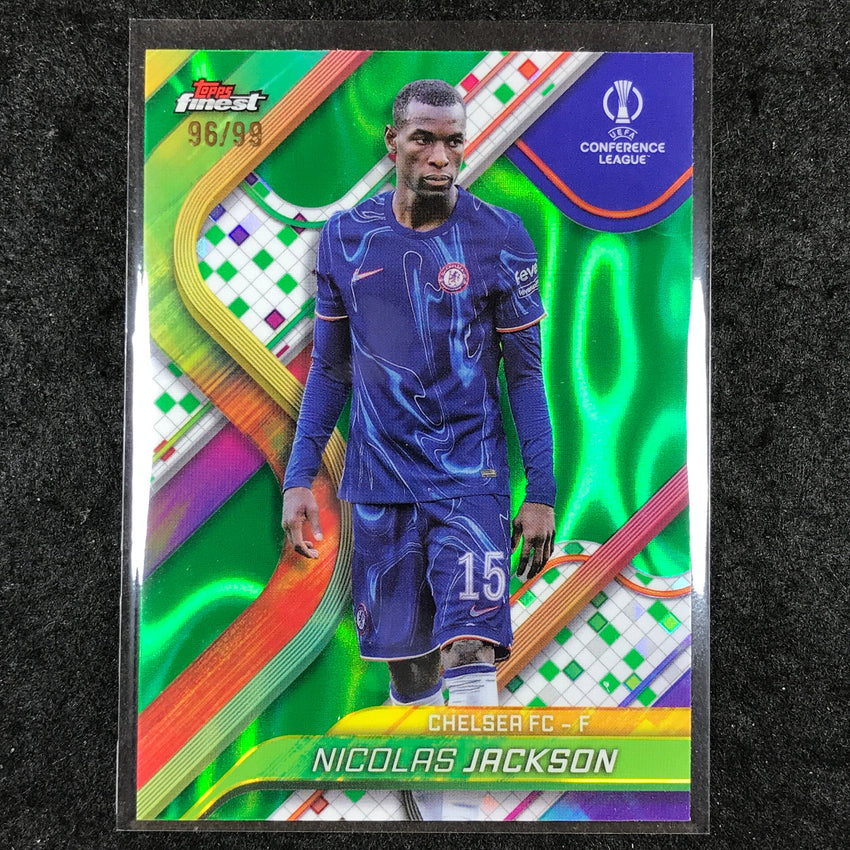 2024-25 Topps Finest UEFA Club Comp NICOLAS JACKSON Green Lava 96/99 #138