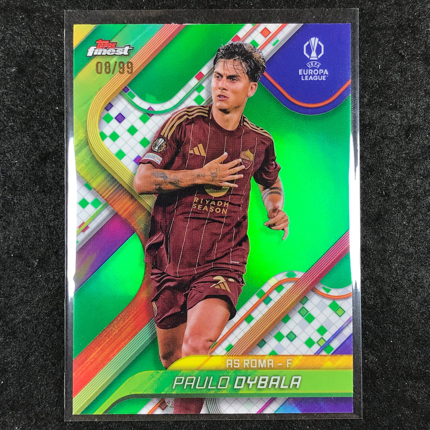 2024-25 Topps Finest UEFA Club Comp PAULO DYBALA Base Green 8/99 #70