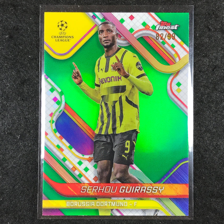 2024-25 Topps Finest UEFA Club Comp SERHOU GUIRASSY Base Green 82/99 #82