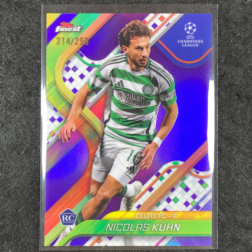 2024-25 Topps Finest UEFA Club Comp NICOLAS KUHN Rookie Base Purple /299 #60