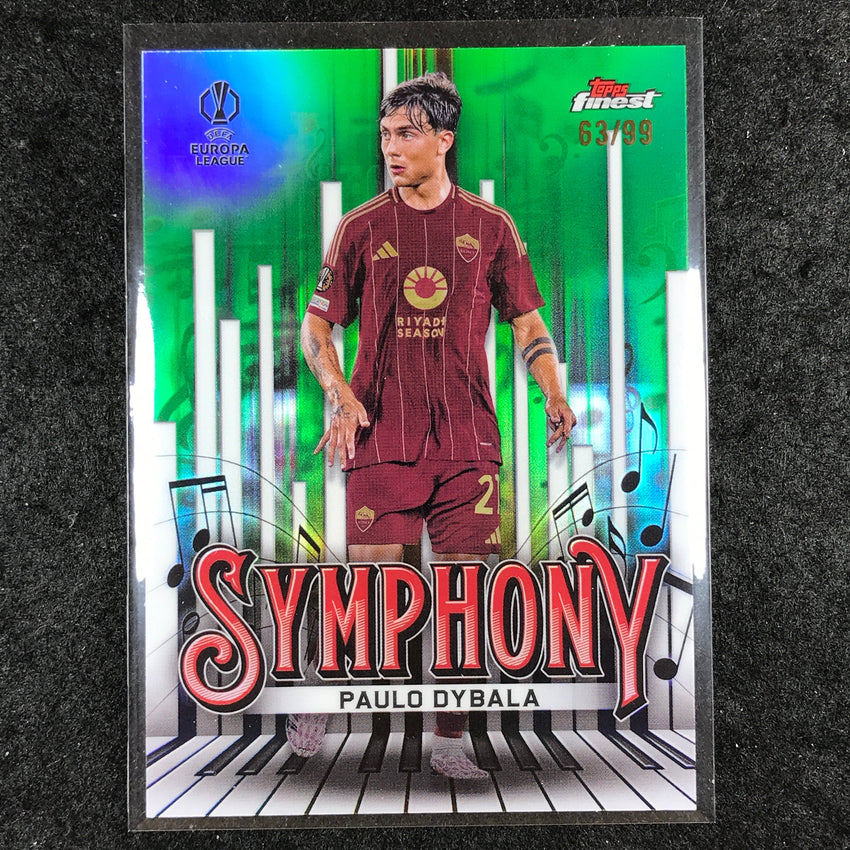 2024-25 Topps Finest UEFA Club Comp PAULO DYBALA Symphony Green 63/99 #8