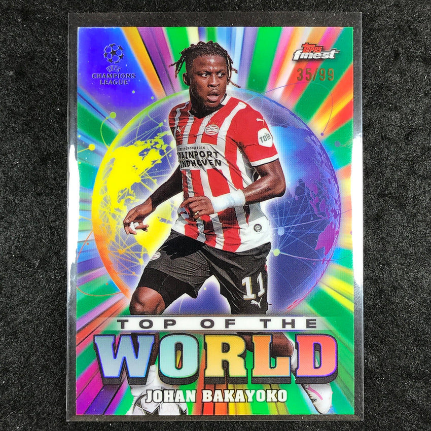 2024-25 Finest UEFA Club Comp JOHAN BAKAYOKO Top of the World Green 35/99 #7