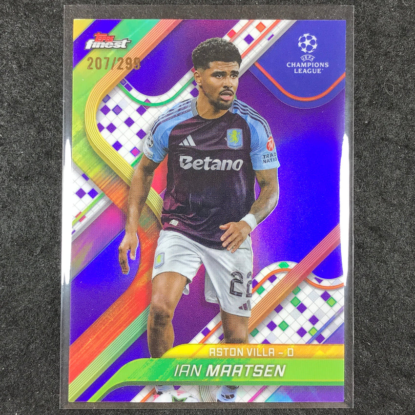 2024-25 Topps Finest UEFA Club Comp IAN MAATSEN Base Purple /299 #65
