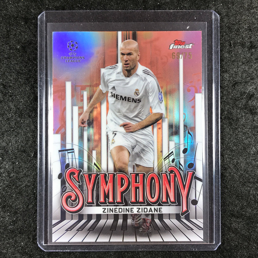 2024-25 Topps Finest UEFA Club Comp ZINEDINE ZIDANE Symphony Rose Gold 69/75 #17