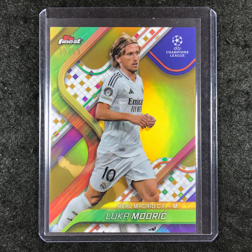 2024-25 Topps Finest UEFA Club Comp LUKA MODRIC Base Gold 39/50 #10
