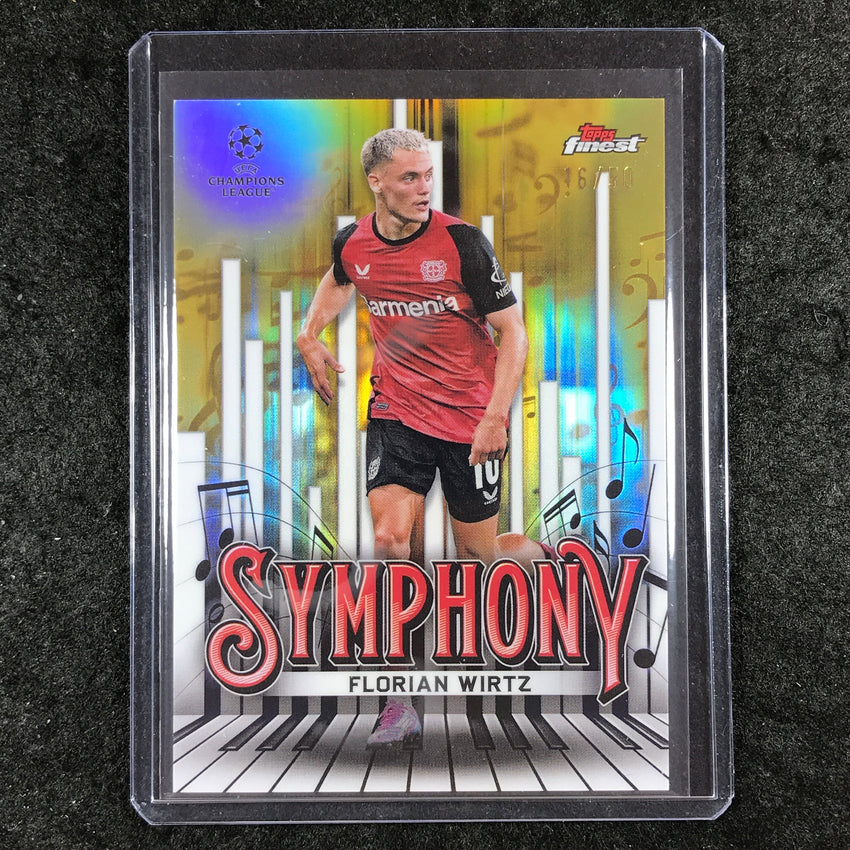 2024-25 Topps Finest UEFA Club Comp FLORIAN WIRTZ Symphony Gold 16/50 #6