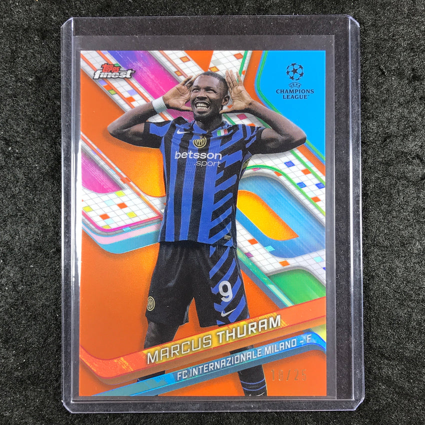 2024-25 Topps Finest UEFA Club Comp MARCUS THURAM Base Orange 18/25 #4