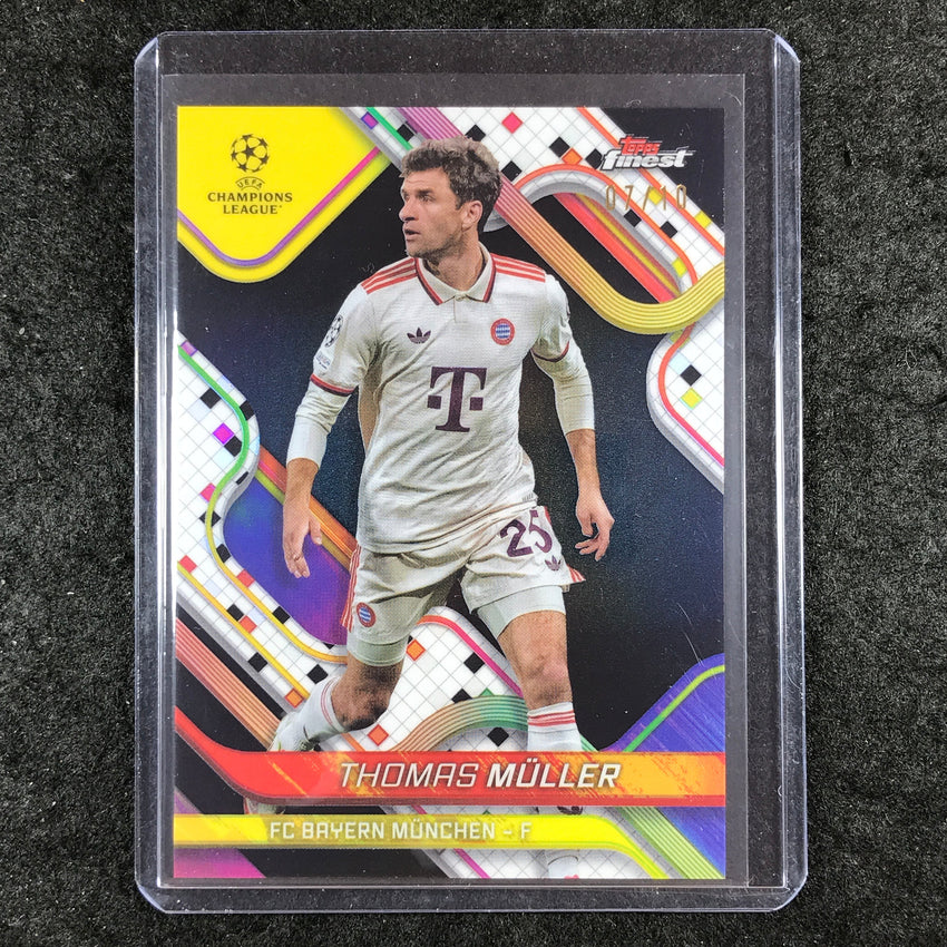 2024-25 Topps Finest UEFA Club Comp THOMAS MULLER Base Black 7/10 #141