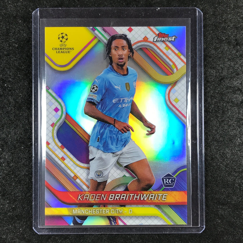2024-25 Finest UEFA Club Comp KADEN BRAITHWAITE Rookie Variation SP #156