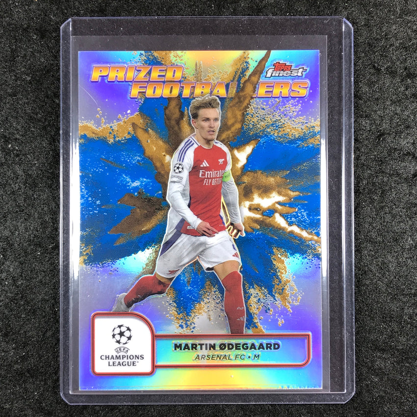 2024-25 Finest UEFA Club Comp MARTIN ODEGAARD Prized Fusion SSP Blue Gold #3