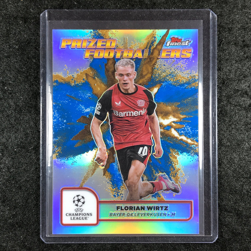 2024-25 Finest UEFA Club Comp FLORIAN WIRTZ Prized Fusion SSP Blue Gold #11