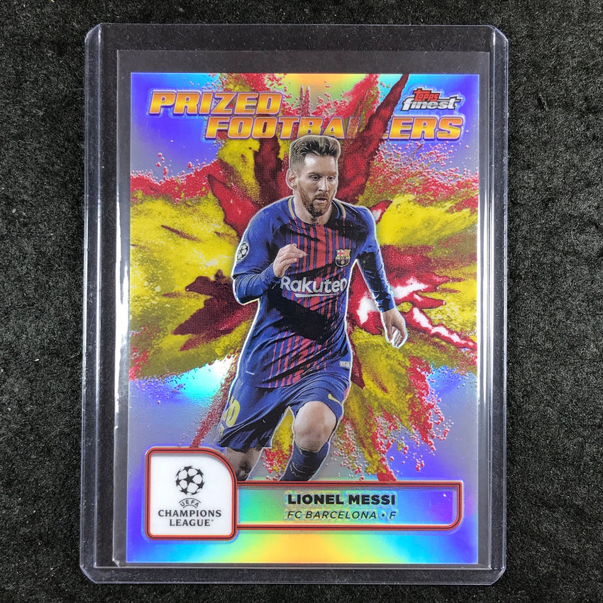 2024-25 Topps Finest UEFA Club Comp LIONEL MESSI Prized Fusion SSP Yellow Red #1