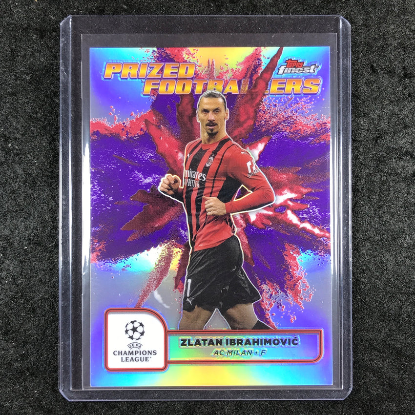 2024-25 Finest UEFA Club Comp ZLATAN IBRAHIMOVIC Prized Fusion SP Purple Red #25