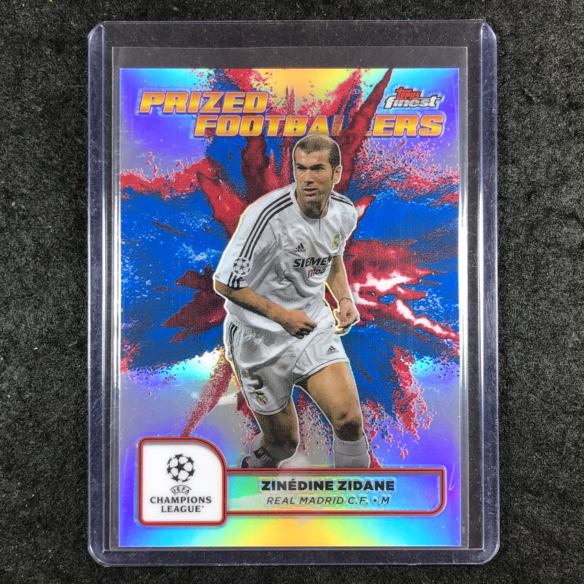 2024-25 Finest UEFA Club Comp ZINEDINE ZIDANE Prized Fusion SSP Blue Red #6