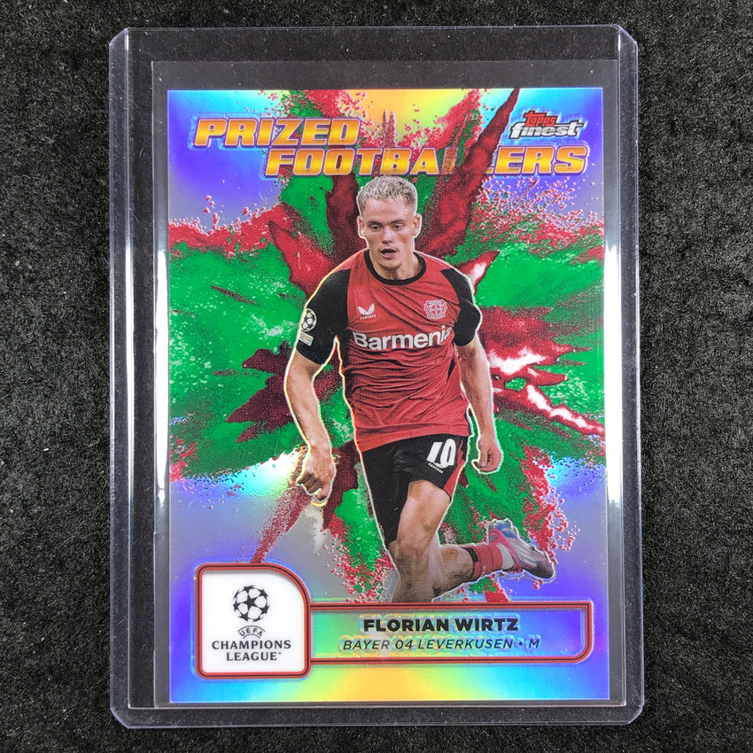 2024-25 Finest UEFA Club Comp FLORIAN WIRTZ Prized Fusion SSP Green Red #11