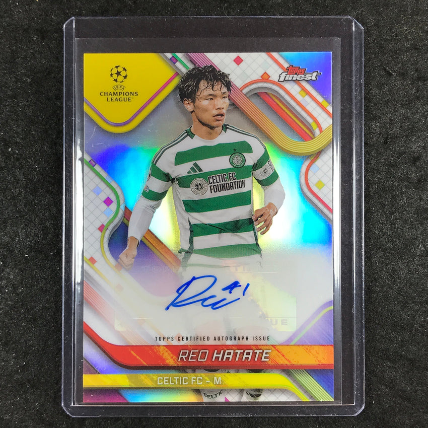 2024-25 Topps Finest UEFA Club Comp REO HATATE Base Auto Refractor #HT